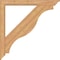 Ekena Millwork Funston Traditional Smooth Bracket w/ Offset Brace, Western Red Cedar, 5 1/2"W x 42"D x 42"H BKT0604X42X42FST01SWR - alternate 3